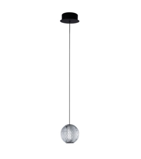 AZZARDO lampa wisząca EDEM 1 czarna