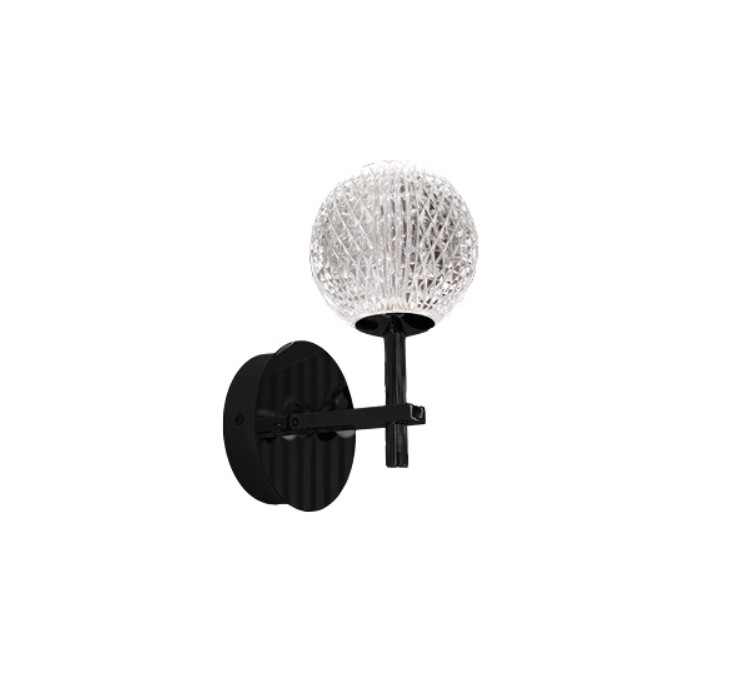 AZZARDO lampa ścienna EDEM WALL czarna