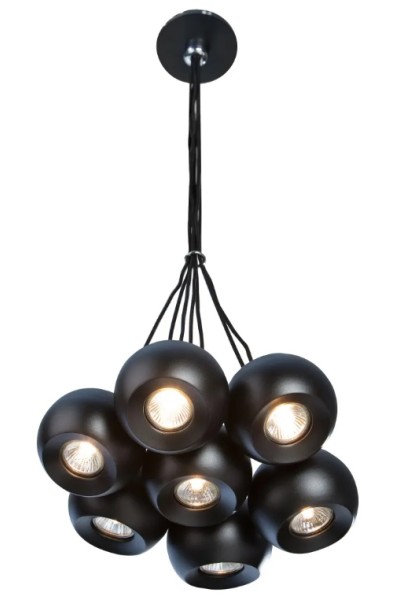 AZZARDO lampa wisząca GULIA 7 czarna