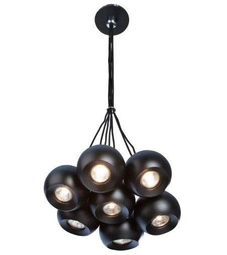 AZZARDO lampa wisząca GULIA 7 czarna