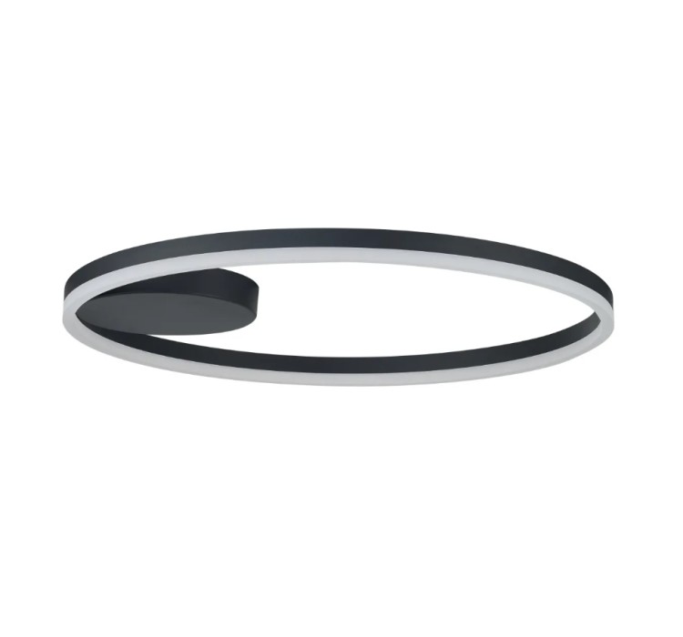 AZZARDO lampa sufitowa / plafon HALO 80   czarna