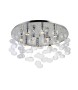 AZZARDO lampa sufitowa / plafon LUVIA     D80 transparentna