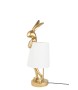 KARE lampa stołowa RABBIT 50 cm złota / biała