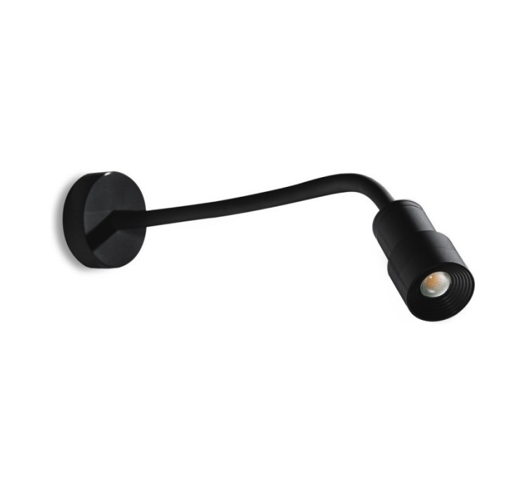 AZZARDO lampa ścienna LUMI FLEX czarna