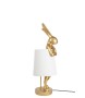 KARE lampa stołowa RABBIT 50 cm złota / biała