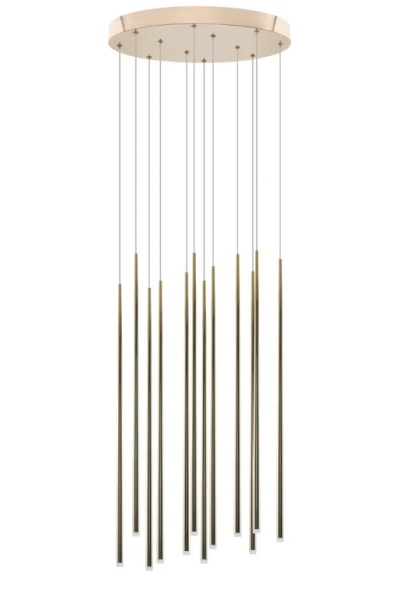 AZZARDO lampa wisząca LOUISE 12 zlota