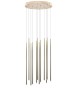 AZZARDO lampa wisząca LOUISE 12 zlota