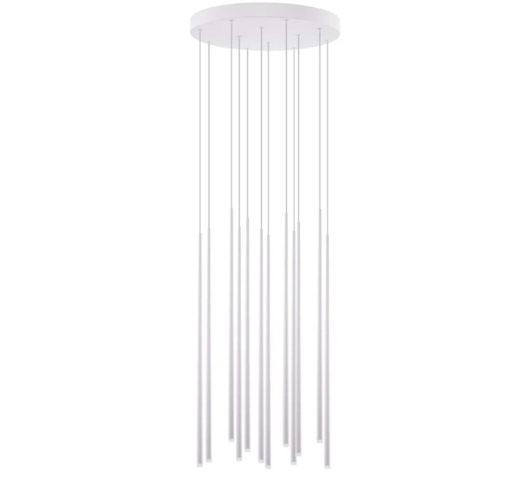 AZZARDO lampa wisząca LOUISE 12 biała