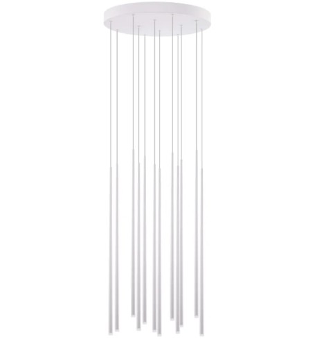 AZZARDO lampa wisząca LOUISE 12 biała