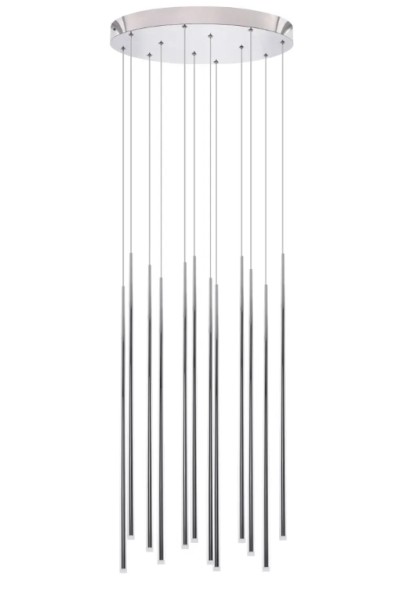 AZZARDO lampa wisząca LOUISE 12           chromowana