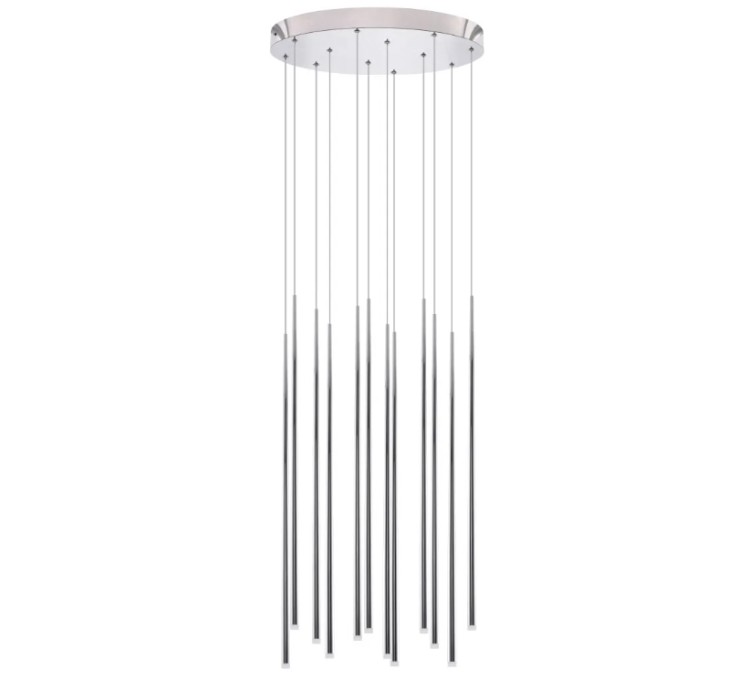 AZZARDO lampa wisząca LOUISE 12           chromowana