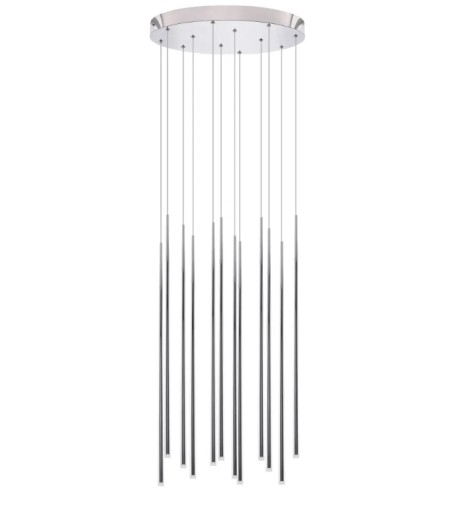 AZZARDO lampa wisząca LOUISE 12           chromowana