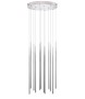 AZZARDO lampa wisząca LOUISE 12           chromowana