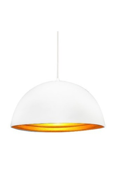 AZZARDO lampa wisząca MODENA 40 biała /   złota