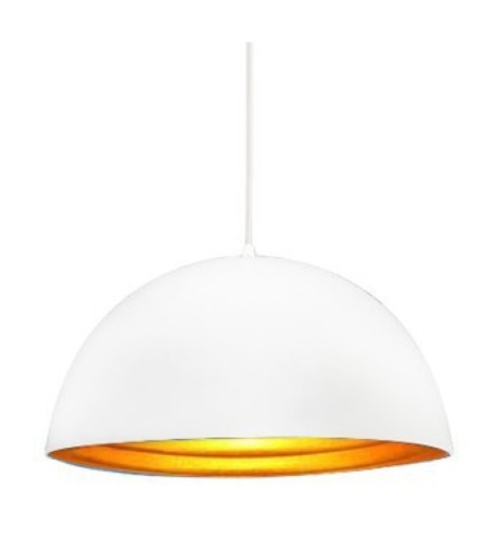 AZZARDO lampa wisząca MODENA 40 biała /   złota