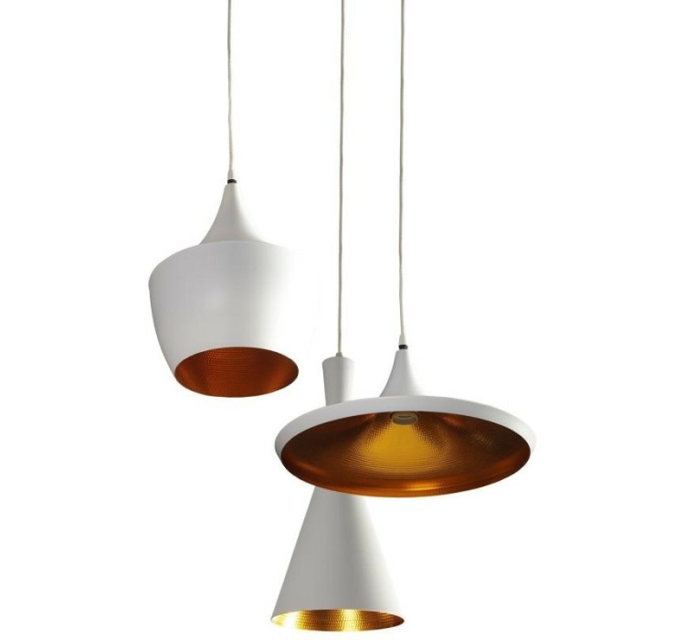 AZZARDO lampa wisząca MIX biała / złota
