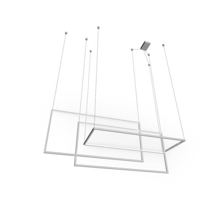 AZZARDO lampa wisząca METRIC biała