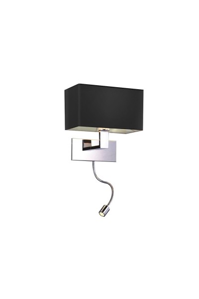 AZZARDO lampa ścienna MARTENS WALL LED    czarna
