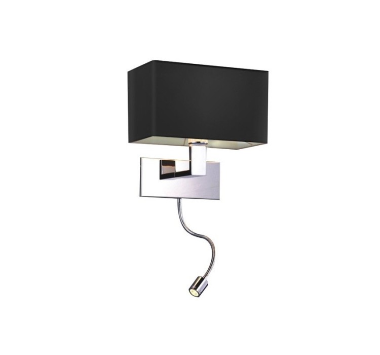 AZZARDO lampa ścienna MARTENS WALL LED    czarna