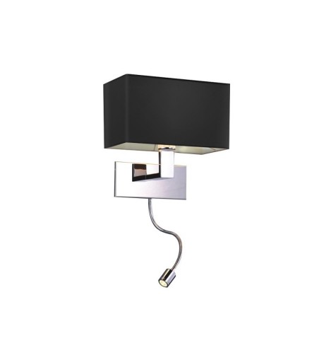 AZZARDO lampa ścienna MARTENS WALL LED    czarna