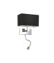 AZZARDO lampa ścienna MARTENS WALL LED    czarna