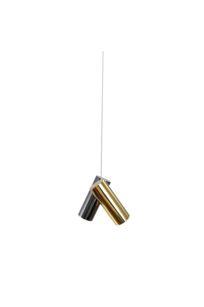 AZZARDO lampa wisząca JADE 2 czarna /     złota