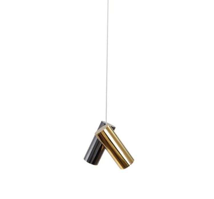 AZZARDO lampa wisząca JADE 2 czarna /     złota