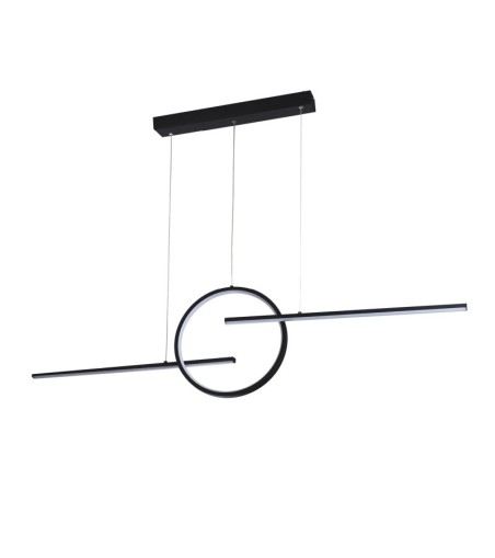 AZZARDO lampa wisząca LAUREN 3-STEP DIMM  czarna