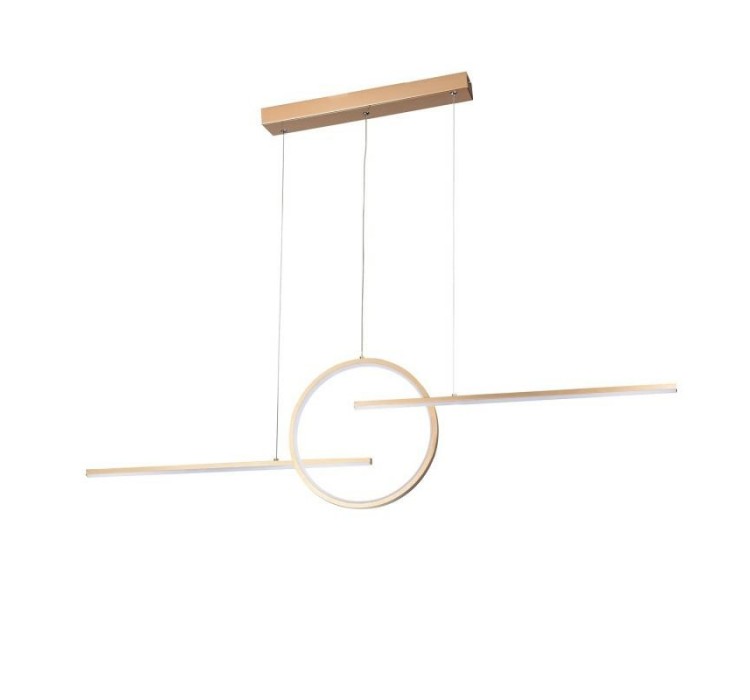 AZZARDO lampa wisząca LAUREN 3-STEP DIMM  złota
