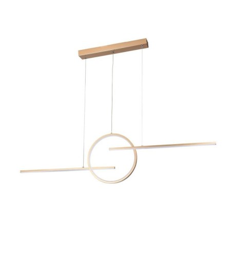 AZZARDO lampa wisząca LAUREN 3-STEP DIMM  złota