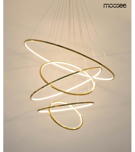MOOSEE lampa wisząca RING SLIM L złota