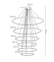 MOOSEE lampa wisząca RING SLIM XL złota