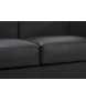 Sofa dwuosobowa SOFT LC2 czarna - włoska skóra naturalna, metal