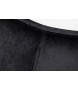 Fotel EGG SZEROKI VELVET czarny.50 - welur, podstawa stal