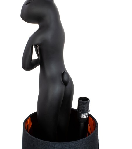 KARE lampa stołowa RABBIT 50 cm czarna / czarna