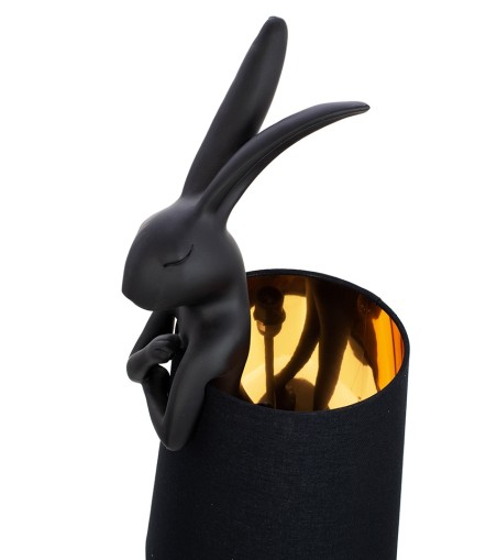 KARE lampa stołowa RABBIT 50 cm czarna / czarna
