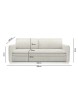 Sofa SENSE SLIM z funkcją spania - II grupa tkanin