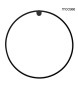 MOOSEE lampa ścienna HOOP 80 czarna