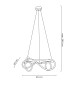 MOOSEE lampa wisząca SERPIENTE 60 czarna