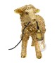 KARE lampa stołowa FLOWER SHEEP 36 cm złota