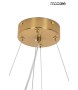 MOOSEE lampa wisząca FLORA 100 złota