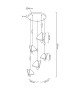 MOOSEE lampa wisząca BUTTERFLY DISC 5     złota