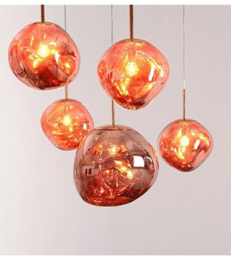 MOOSEE lampa wisząca FUSION 20 miedziana  - akryl