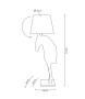MOOSEE lampa podłogowa KOŃ HORSE STAND    S czarna - włókno szklane