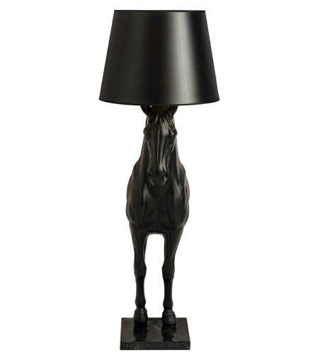 MOOSEE lampa podłogowa KOŃ HORSE STAND    S czarna - włókno szklane