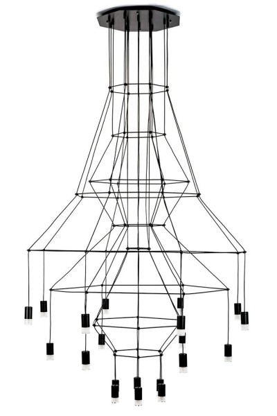 MOOSEE lampa wisząca FLUSSO 20 czarna