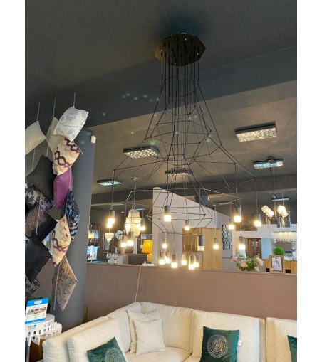 MOOSEE lampa wisząca FLUSSO 20 czarna